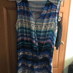 Forever 21 Colorful blue romper